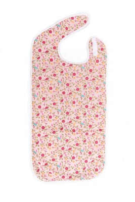 CareActive Shirt Saver Bib Regular Pink Floral (9987-REG-PF)