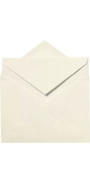 LUX Royal Outer Envelopes (7 3/8 x 7 1/2) 50/Box, Natural White - 100% Cotton (ROYOUTER-SN-50)
