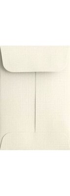 LUX #1 Coin Envelopes (2 1/4 x 3 1/2) 50/Box, Natural Linen (1CO-NLI-50)