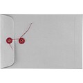 LUX 6 x 9 Button & String Envelopes 1000/Box) 1000/Box, 28lb. Gray Kraft (69BS-28GK-1000)