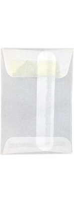 LUX #1 Coin Envelopes (2 1/4 x 3 1/2) 250/Box, 24lb. Clear Translucent (1CO-CT-250)