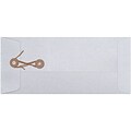 LUX #10 Button & String Envelopes (4 1/8 x 9 1/2) 250/Box, Silver Metallic (10BS-06-250)