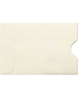 LUX Credit Card Sleeves (2 3/8 x 3 1/2) 1000/Box, Natural Linen (1801-NLI-1000)