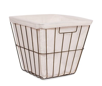 BirdRock Home Office Wire Basket with Liner (4672)