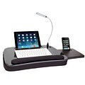 Sofia + Sam Multi-Tasking Lapdesk with USB Light and Tablet Slot Black (5014)