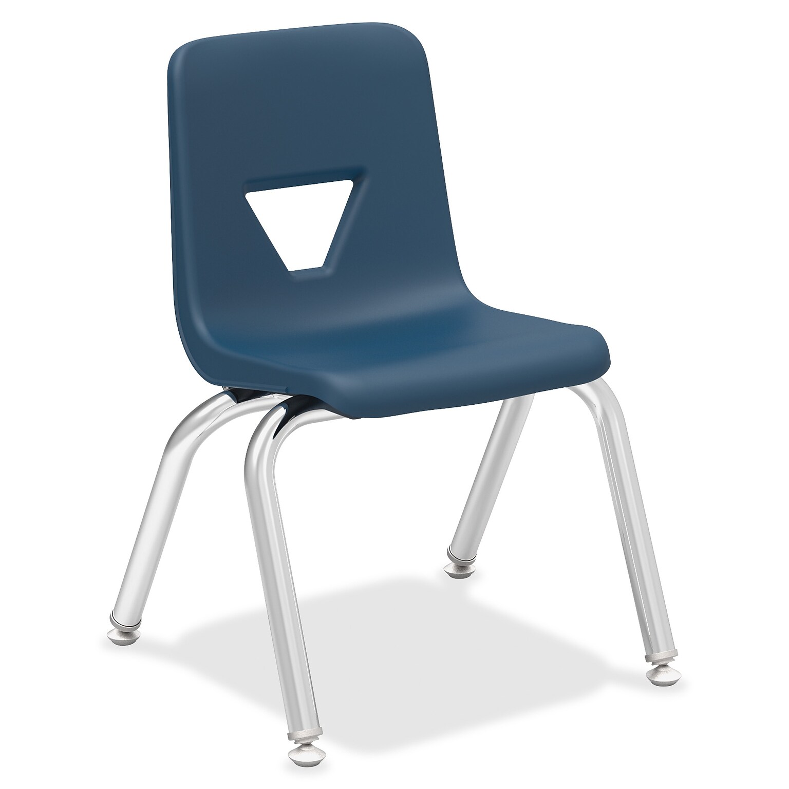 Lorell 12 Seat-height Stacking Student Chair, 14.8W x 14D x 22H, Navy, 4/Carton (LLR99881)