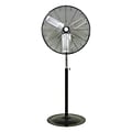 TPI Commercial 24 Pedestal Mount Fan, 3-Speed, Black/Gray/Silver (CACU24P)