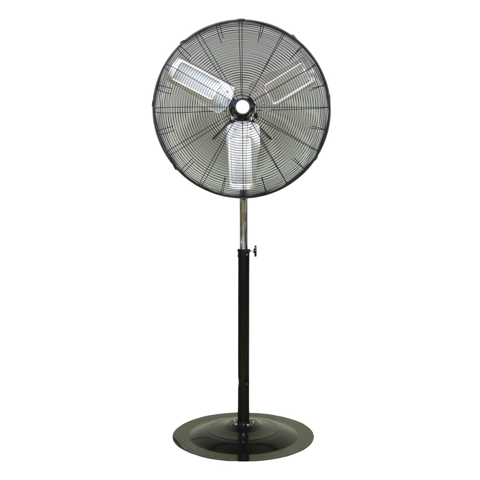 TPI Commercial 24 Pedestal Mount Fan, 3-Speed, Black/Gray/Silver (CACU24P)