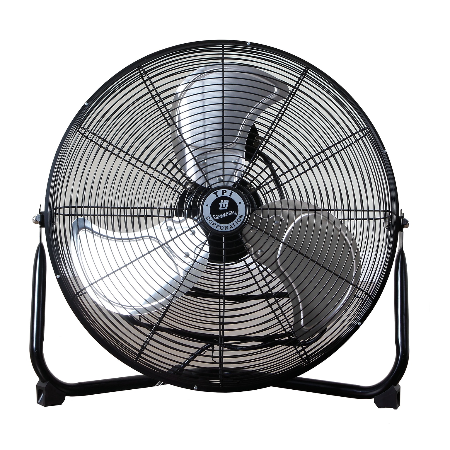 TPI Commercial 20 Floor Fan, 3-Speed, Stainless Steel (CF20)