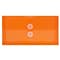 JAM Paper® Plastic Envelopes with Button and String Tie Closure, #10 Business Booklet, 5.25 x 10, Or