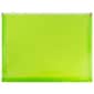 JAM Paper® Plastic Envelopes with Zip Closure, Letter Booklet, 9.5 x 12.5, Lime Green Poly, 12/pack (218Z1LI)