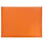 JAM Paper® Plastic Envelopes with Zip Closure, Letter Booklet, 9.5 x 12.5, Orange Poly, 12/pack (218Z1OR)