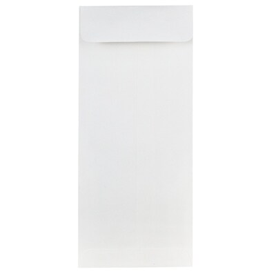 JAM Paper #10 Policy Business Strathmore Envelopes, 4 1/8 x 9 1/2, Bright White Wove, 25/Pack (191