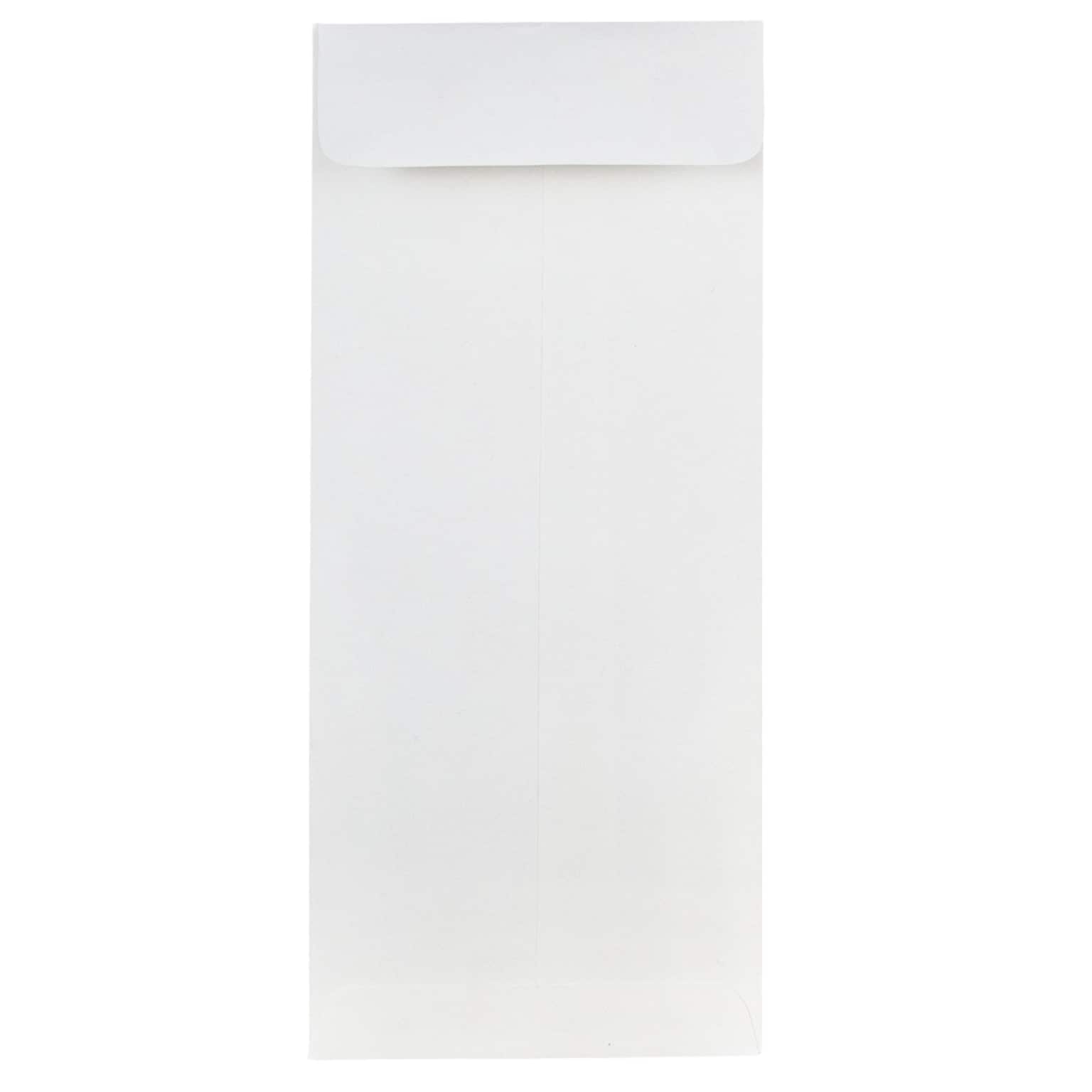 JAM Paper #10 Policy Business Strathmore Envelopes, 4 1/8 x 9 1/2, Bright White Wove, 25/Pack (191248)
