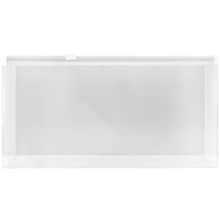 JAM Paper® #10 Plastic Envelopes with Zip Closure, 5 x 10, Clear Poly, 12/pack (921Z1CL)