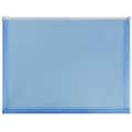 JAM Paper® Plastic Expansion Envelopes with Zip Closure, Letter Booklet, 9.75 x 13, Blue, 12/Pack (2