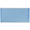 JAM Paper® Plastic Expansion Envelopes with Zip Closure, #10 Booklet Wallet, 5 x 10, Blue, 108/Pack