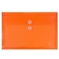 Jam Paper Plastic File Pocket, 1" Expansion, Letter Size, Bright Orange, 12/Pack (1221565)