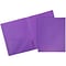 JAM Paper POP 2-Pocket Plastic Folders, Purple, 96/Pack (383Epub)