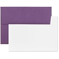 JAM Paper® Blank Greeting Cards Set, 4Bar A1 Size, 3.625 x 5.125, Dark Purple, 25/Pack (304624605)