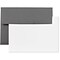 JAM Paper® Blank Greeting Cards Set, A2 Size, 4.375 x 5.75, Dark Grey, 25/Pack (304624598)