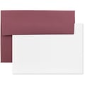 JAM Paper® Blank Greeting Cards Set, A2 Size, 4.375 x 5.75, Burgundy, 25/Pack (304624590)