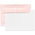 JAM Paper® Blank Greeting Cards Set, A2 Size, 4.375 x 5.75, Parchment Pink Recycled, 25/Pack (304624566)