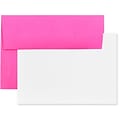 JAM Paper® Blank Greeting Cards Set, 4Bar A1 Size, 3.625 x 5.125, Ultra Fuchsia Pink, 25/Pack (304624505)