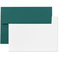 JAM Paper® Blank Greeting Cards Set, A6 Size, 4.75 x 6.5, Teal, 25/Pack (304624623)