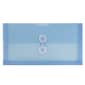 JAM Paper® Plastic Envelopes with Button and String Tie Closure, #10 Business Booklet, 5.25 x 10, Blue, 12/Pack (921B1BU)