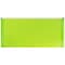 JAM Paper® #10 Plastic Envelopes with Zip Closure, 5 x 10, Lime Green Poly, 12/pack (921Z1LI)