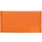 JAM Paper® #10 Plastic Envelopes with Zip Closure, 5 x 10, Orange Poly, 12/pack (921Z1OR)