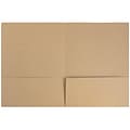 JAM Paper® Premium Matte Colored Cardstock Two-Pocket Presentation Folders, Brown Kraft Bag Recycled