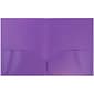 JAM Paper POP 2-Pocket Plastic Folders, Purple, 96/Pack (383Epub)