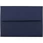 JAM Paper® Blank Greeting Cards Set, A7 Size, 5.25 x 7.25, Navy Blue, 25/Pack (304624616)