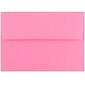 JAM Paper® Blank Greeting Cards Set, A2 Size, 4.375 x 5.75, Ultra Pink, 25/Pack (304624530)