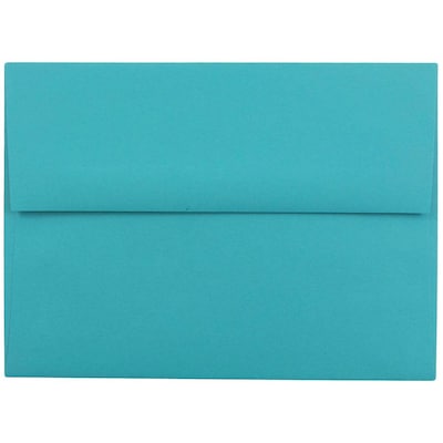 JAM Paper® Blank Greeting Cards Set, A6 Size, 4.75 x 6.5, Sea Blue Recycled, 25/Pack (304624527)