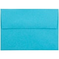 JAM Paper® Blank Greeting Cards Set, A7 Size, 5.25 x 7.25, Blue Recycled, 25/Pack (304624504)