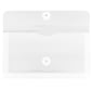 JAM Paper® #10 Plastic Envelopes with Button and String Tie Closure, 5 1/4 x 10, Clear Poly, 12/pack (921B1CL)