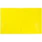 JAM Paper POP 2-Pocket Plastic Folder, Yellow, 96/Pack (382EYEB)