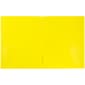 JAM Paper POP 2-Pocket Plastic Folder, Yellow, 6/Pack (382Eyed)