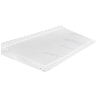 JAM Paper® #10 Plastic Envelopes with Zip Closure, 5 x 10, Clear Poly, 12/pack (921Z1CL)