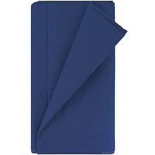 JAM Paper® Paper Table Cover with Plastic Lining, Blue Tablecloth, Sold Individually (291323329)