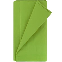 JAM Paper® Paper Table Cover with Plastic Lining, Lime Green Tablecloth, Sold Individually (29132333