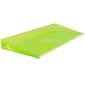 JAM Paper® #10 Plastic Envelopes with Zip Closure, 5 x 10, Lime Green Poly, 12/pack (921Z1LI)