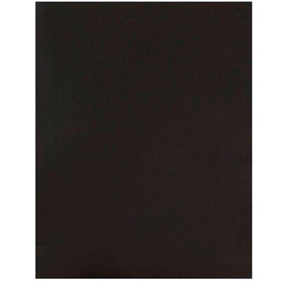 JAM Paper Glossy 2-Pocket Portfolio Folder, Black, 6/Pack (385Gbla)