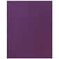 JAM Paper Laminated Two-Pocket Glossy Presentation Folders, Purple, 6/Pack (385GPUA)