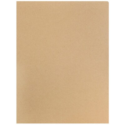 JAM Paper® Premium Matte Colored Cardstock Two-Pocket Presentation Folders, Brown Kraft Bag Recycled, 6/Pack (5166617481D)