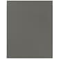 JAM Paper® Laminated Two-Pocket Glossy Presentation Folders, Grey, 6/Pack (31225352U)