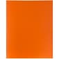 JAM Paper® Plastic Two-Pocket School POP Folders, Orange, 6/Pack (382Eord)